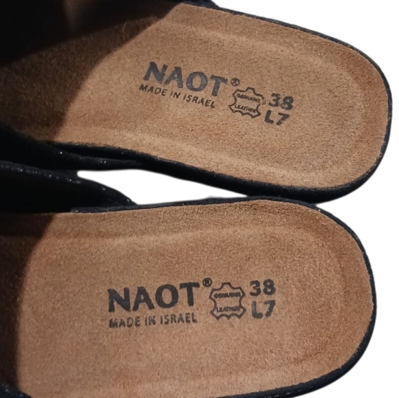 NAOT Eden Dream Lace Paisley Nubuck Mule Clog 38 - Picture 8 of 14